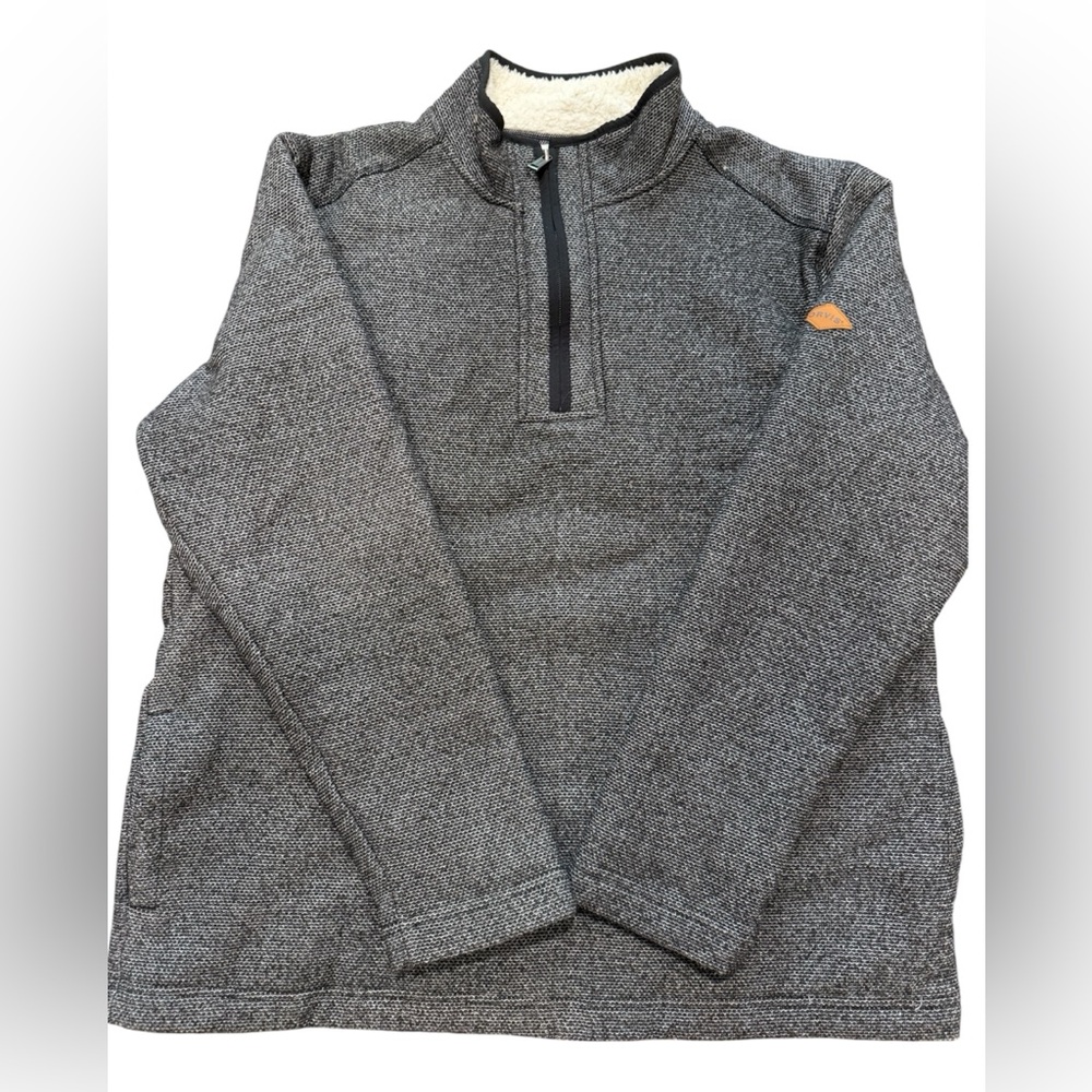 Orvis Mens Gray Quarter-Zip Pullover